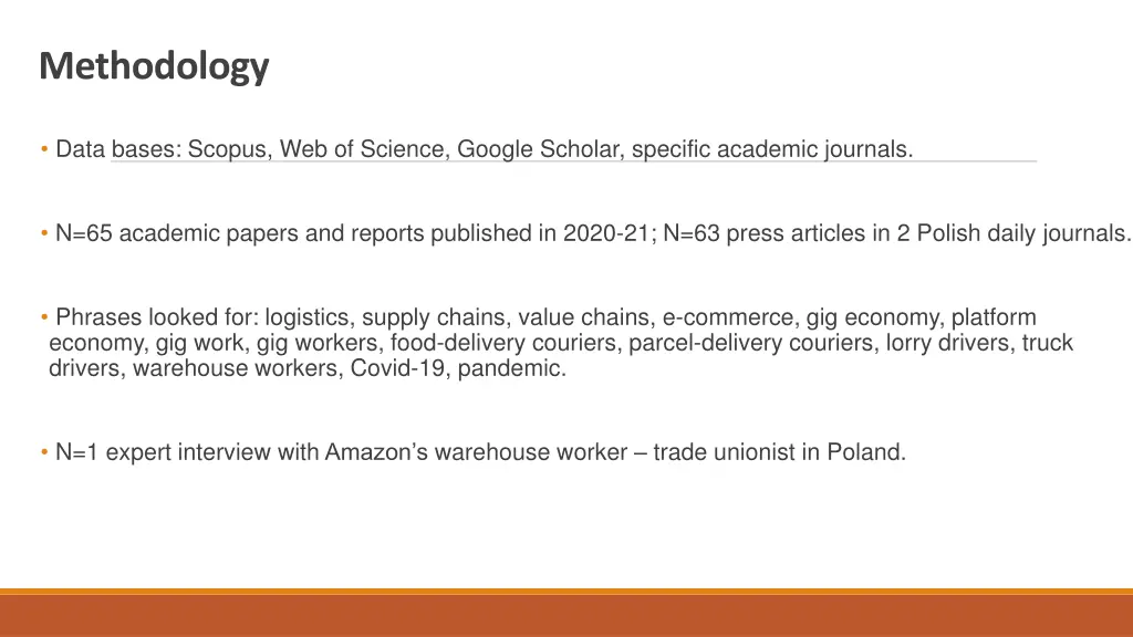 methodology