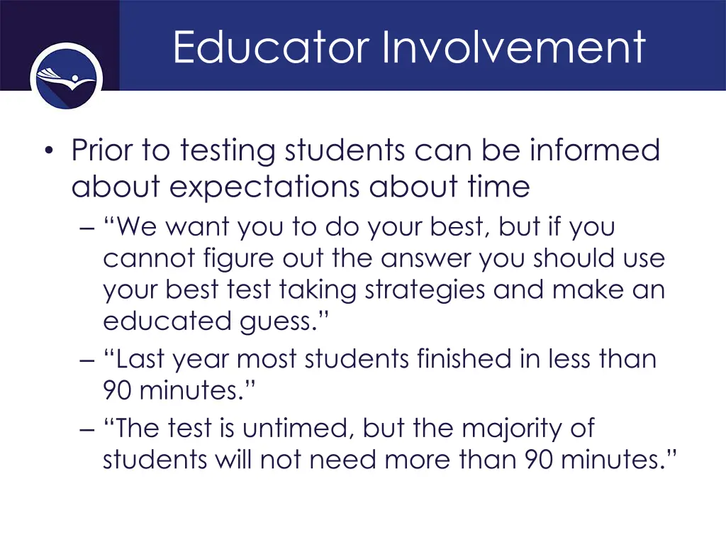educator involvement