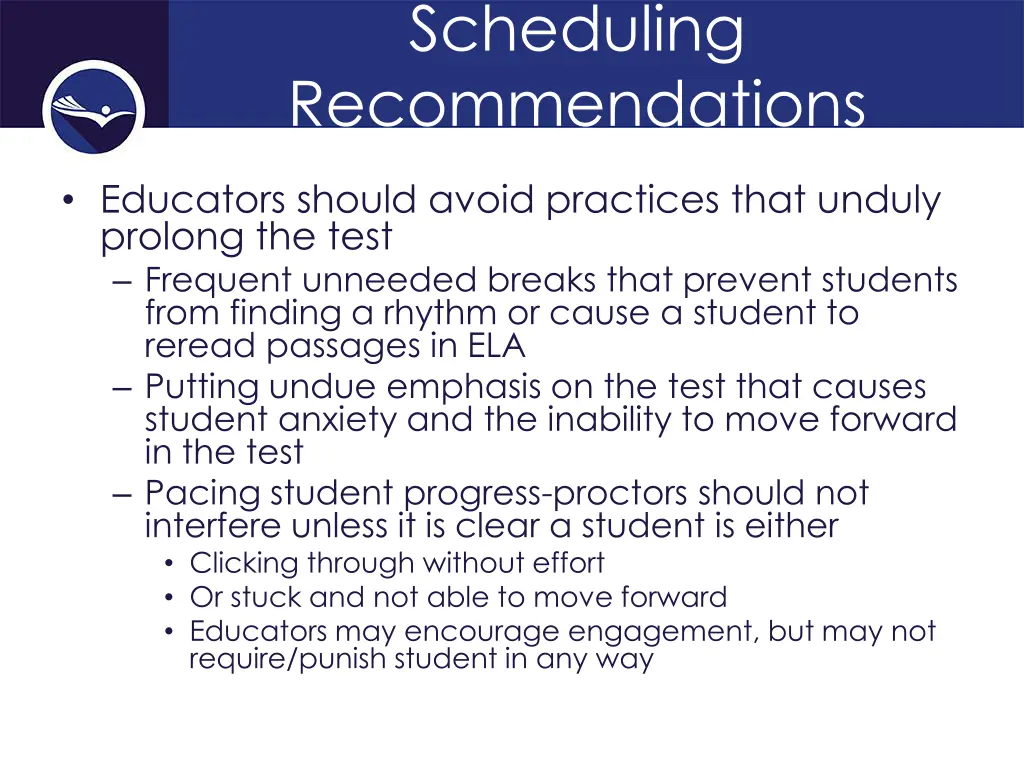 scheduling recommendations 3