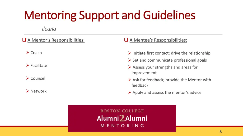 mentoring support and mentoring support