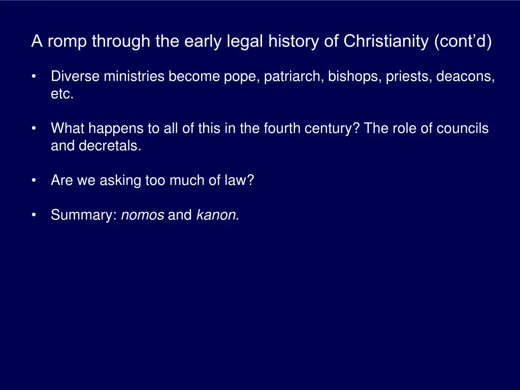 a romp through the early legal history 1
