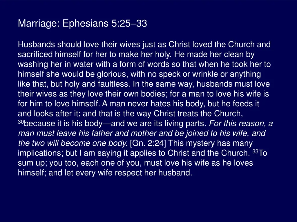 marriage ephesians 5 25 33