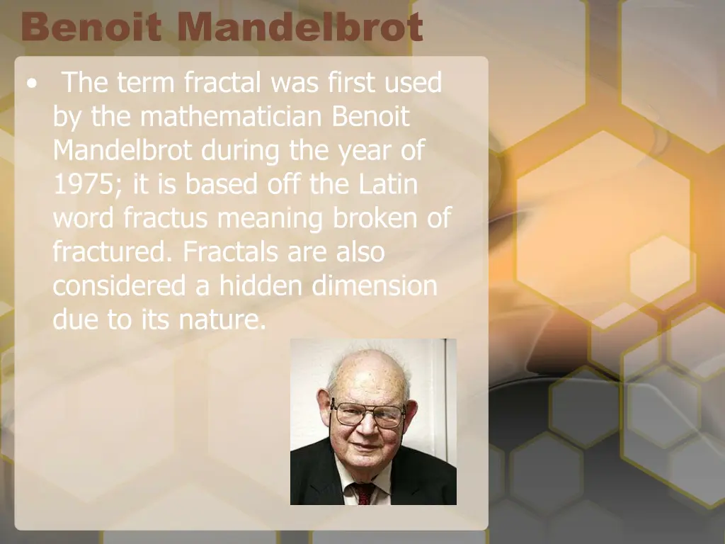 benoit mandelbrot the term fractal was first used