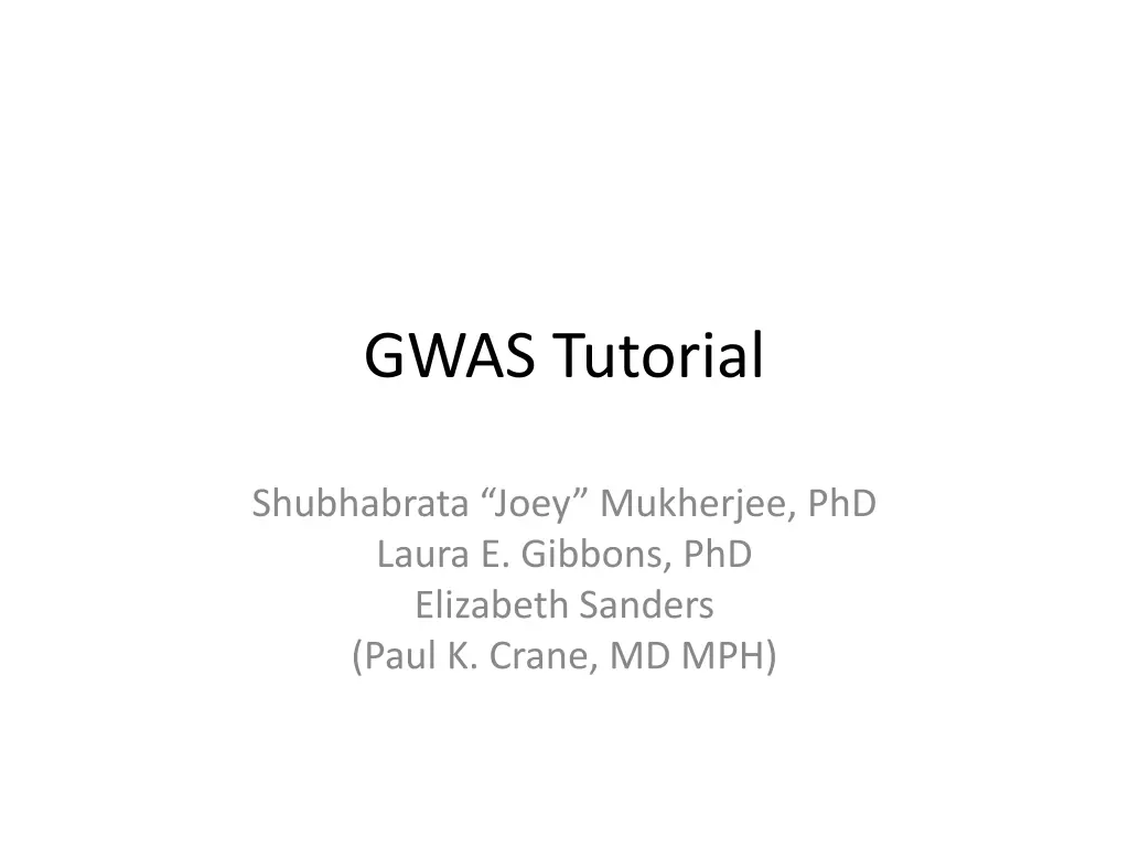 gwas tutorial