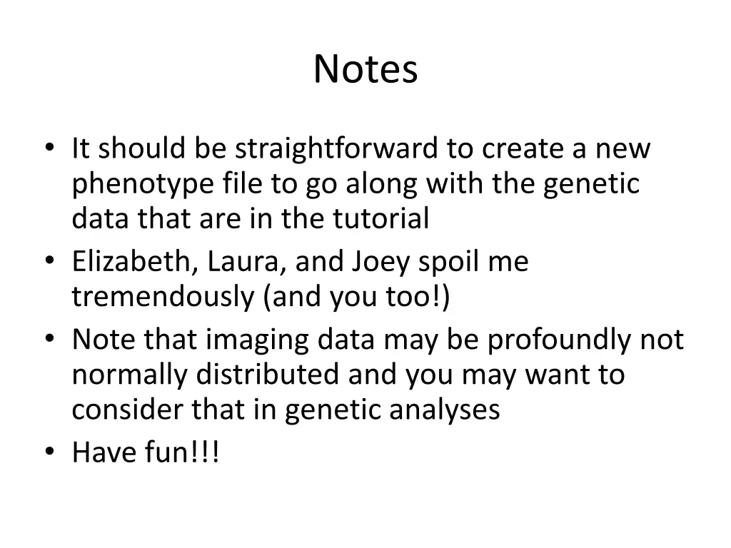 notes