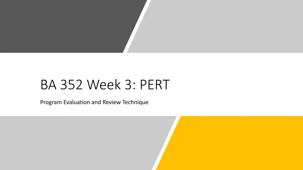 ba 352 week 3 pert