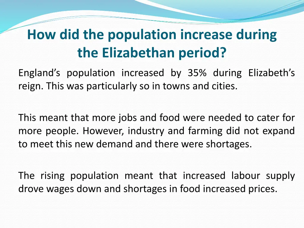 how did the population increase during