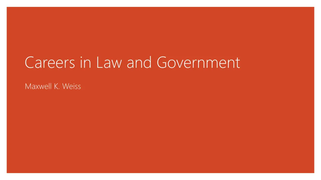 careers in law and government