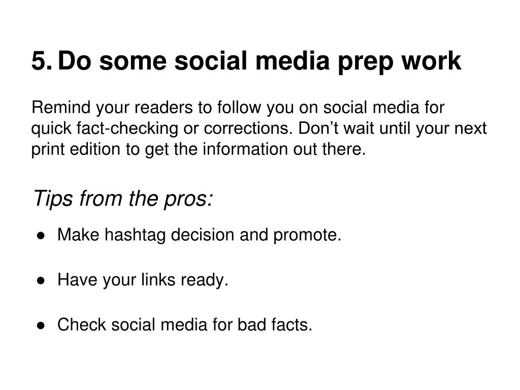 5 do some social media prep work