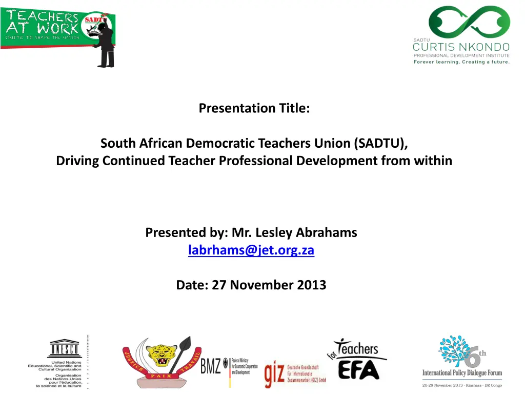 presentation title
