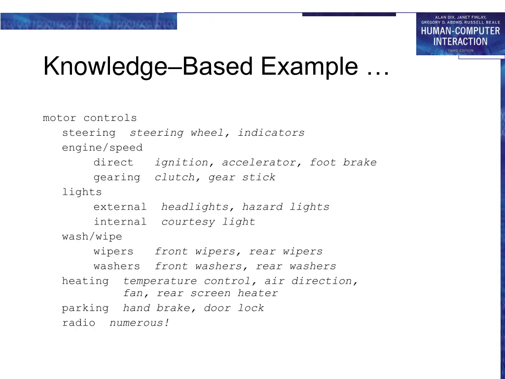 knowledge based example