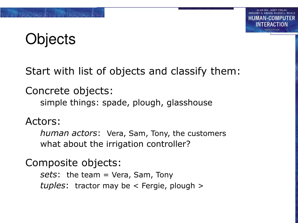 objects