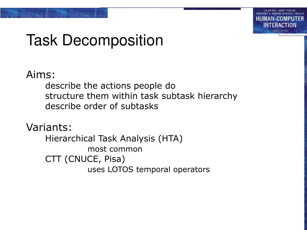 task decomposition