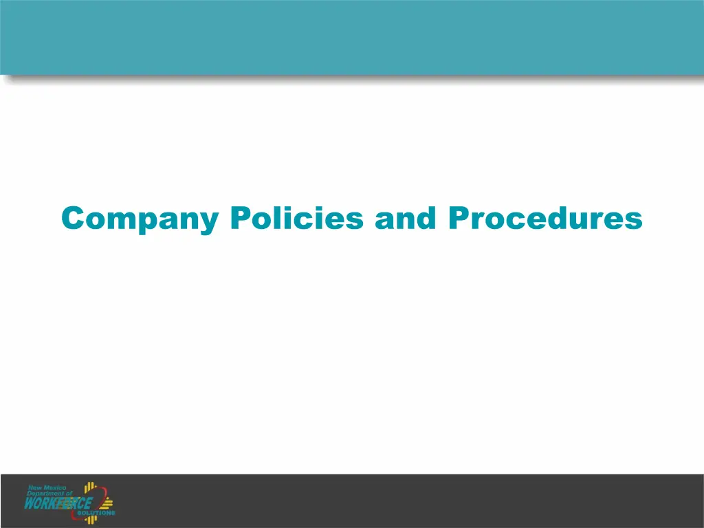 company policies and procedures