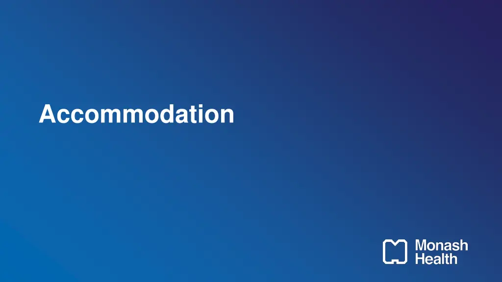 accommodation