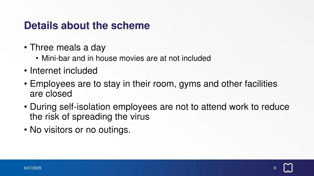details about the scheme