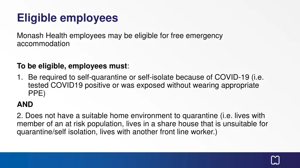 eligible employees
