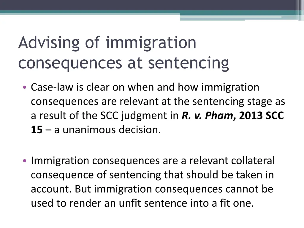 advising of immigration consequences at sentencing