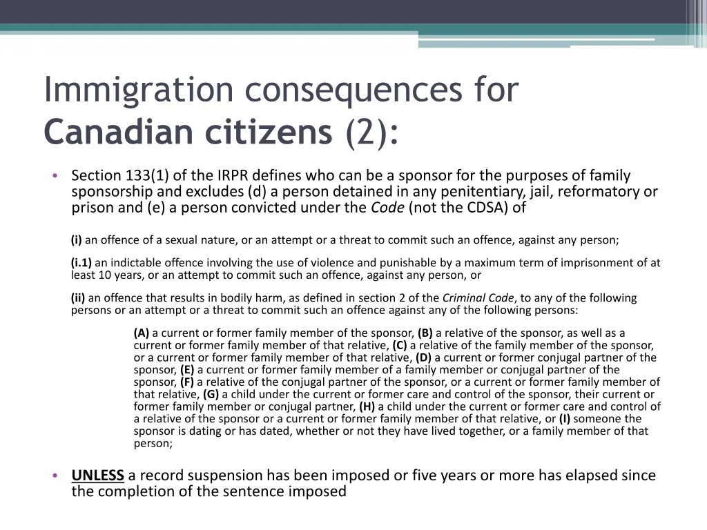 immigration consequences for canadian citizens 2