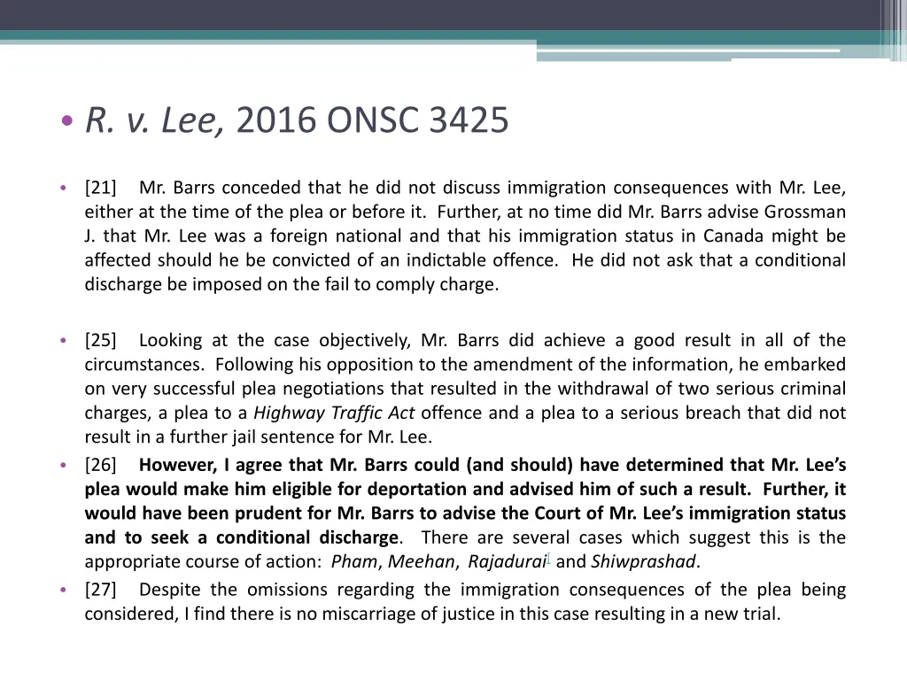 r v lee 2016 onsc 3425
