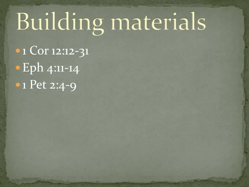 building materials