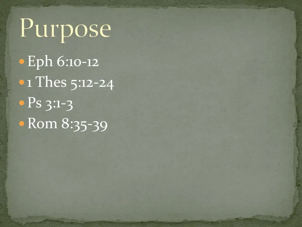 purpose
