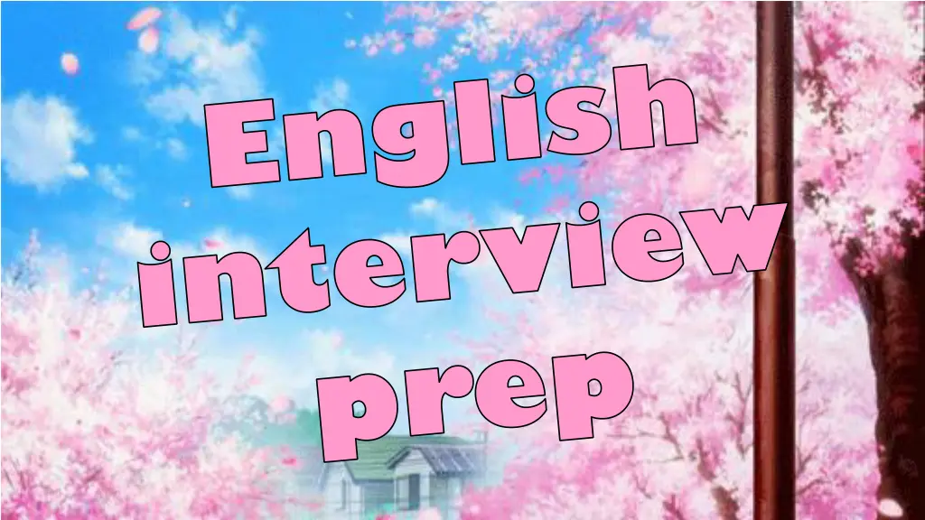 english interview prep