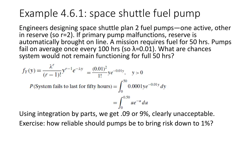 example 4 6 1 space shuttle fuel pump