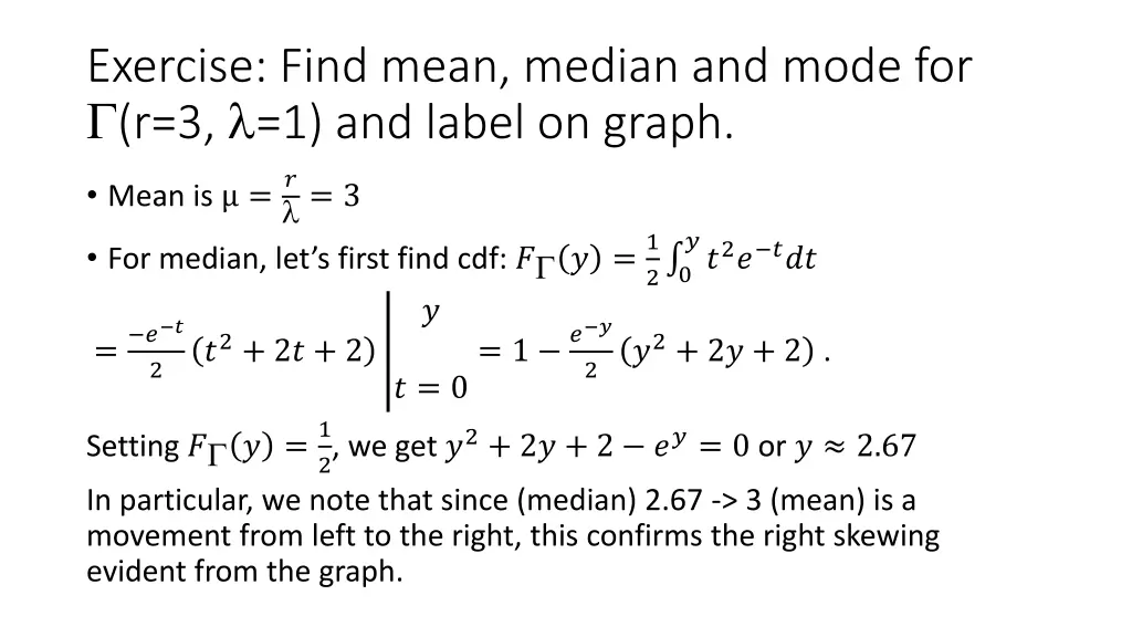 exercise find mean median and mode