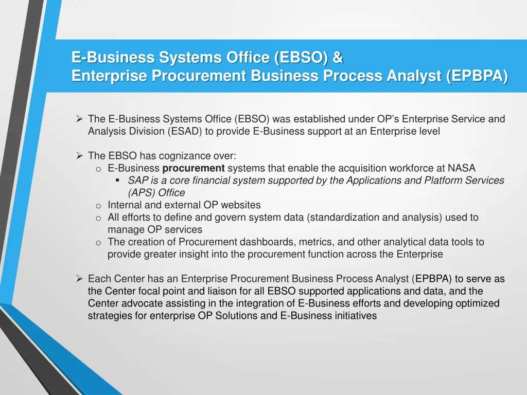 e business systems office ebso enterprise