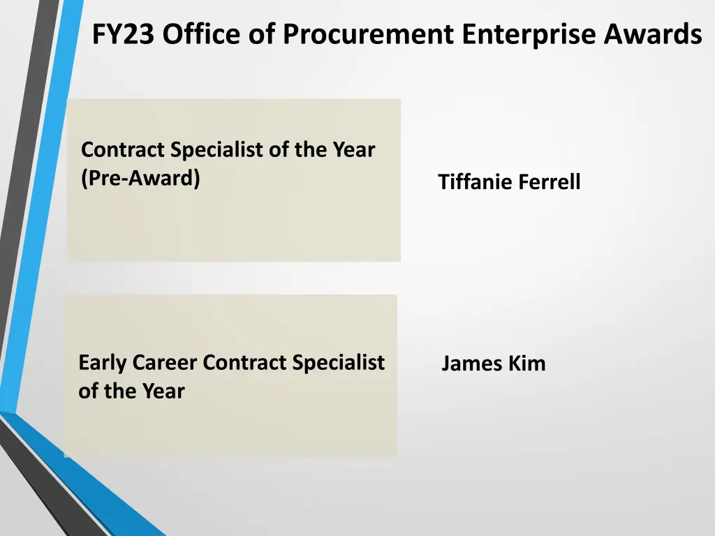 fy23 office of procurement enterprise awards