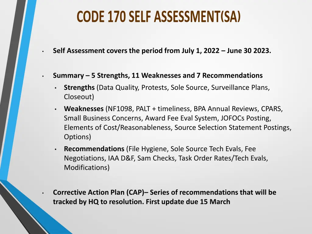 self assessment covers the period from july