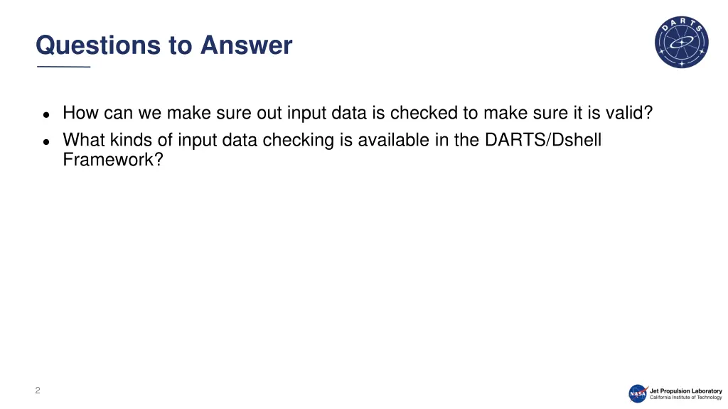questions to answer