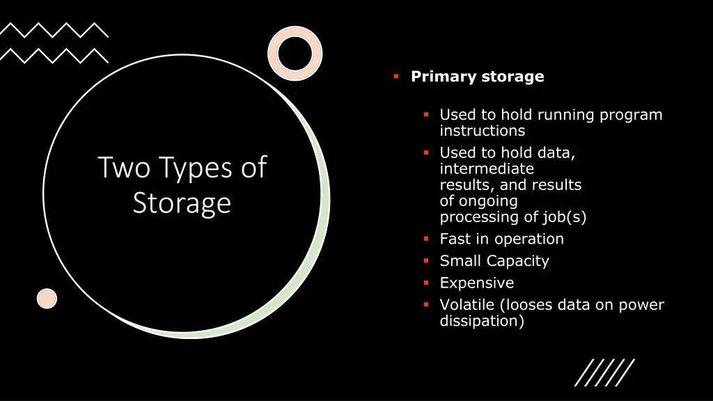 primary storage