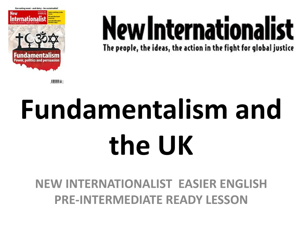 fundamentalism and the uk