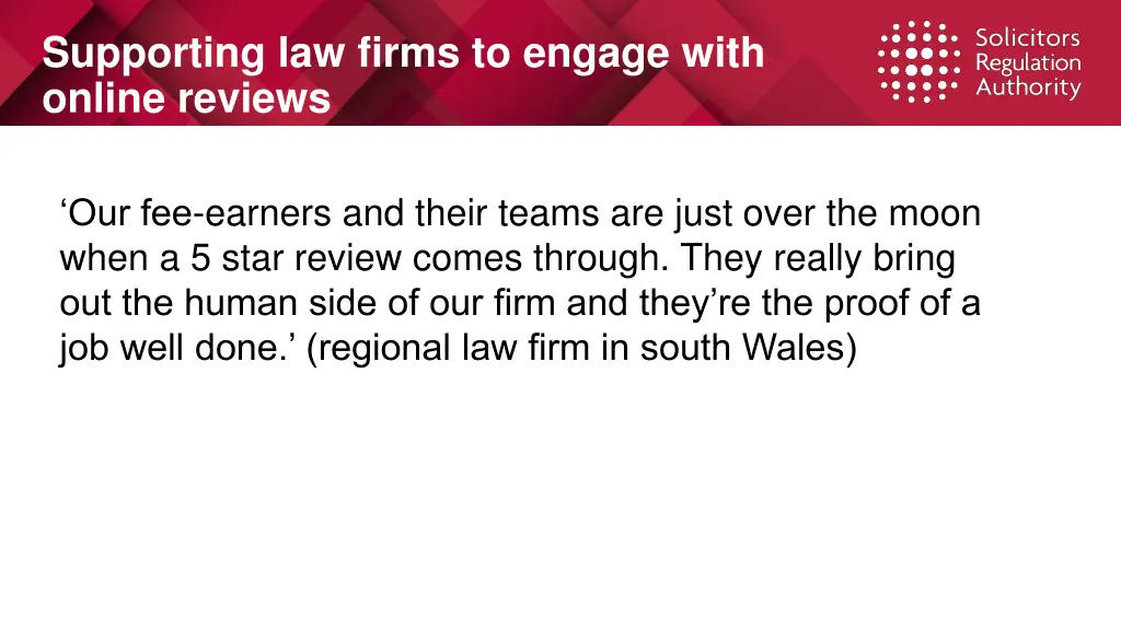 supporting law firms to engage with online reviews 2