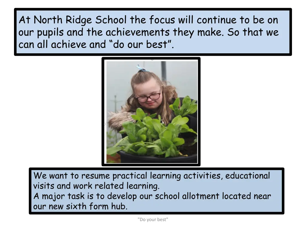 at north ridge school the focus will continue
