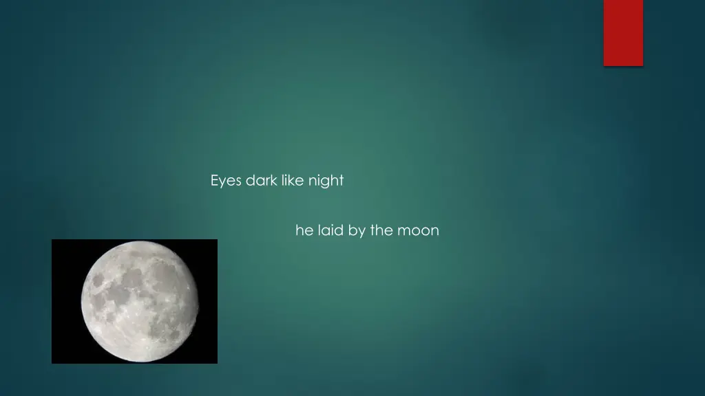 eyes dark like night