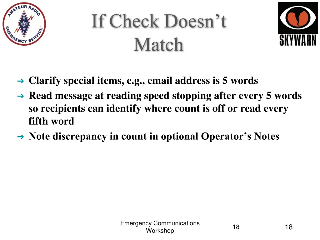 if check doesn t match