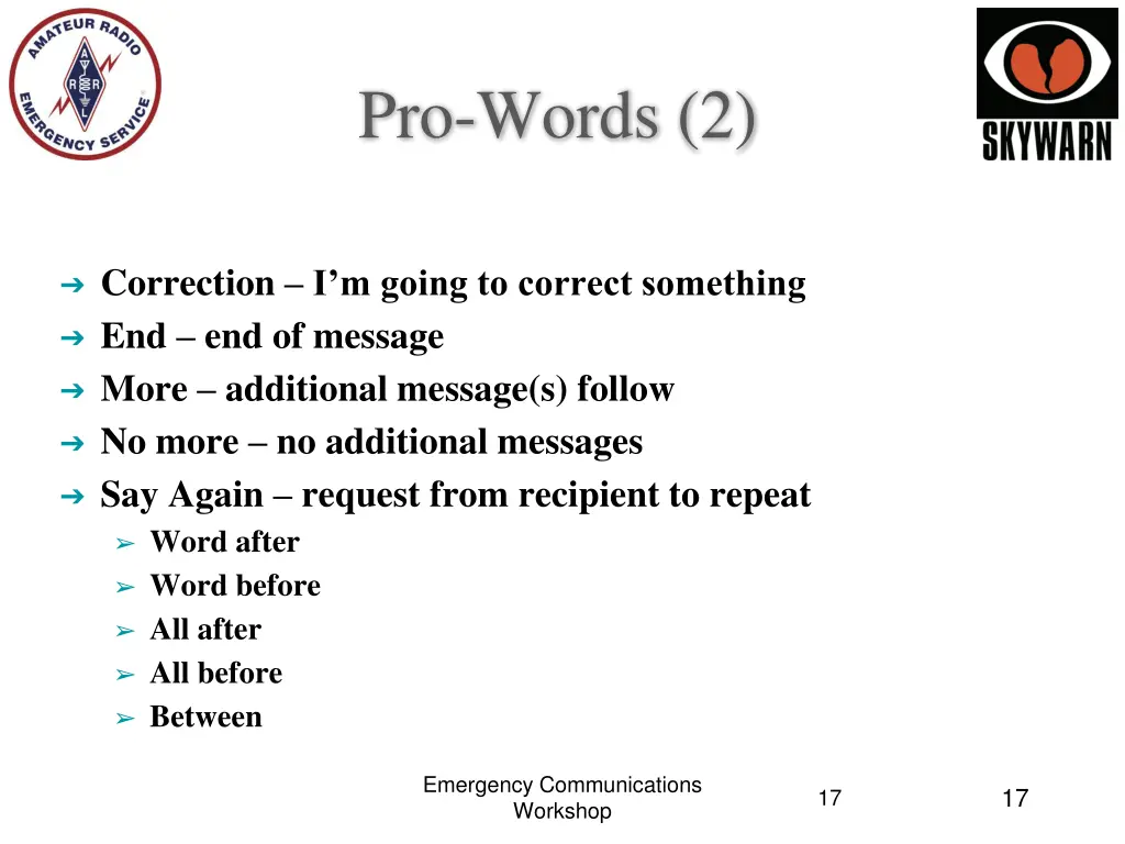 pro words 2