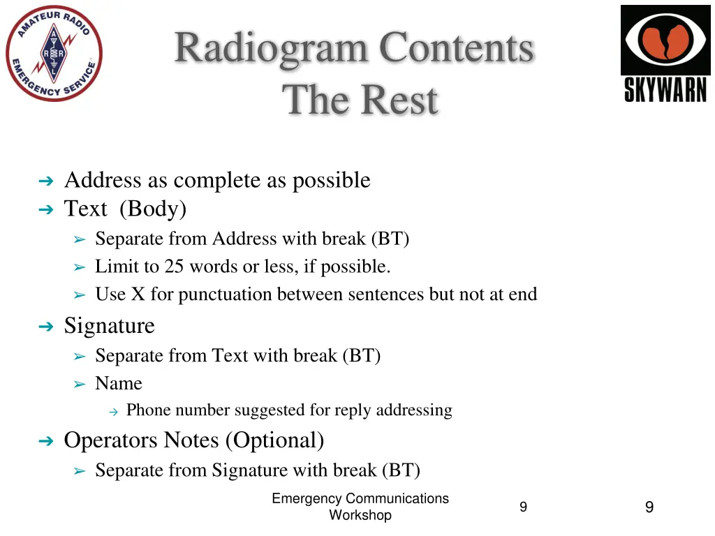 radiogram contents the rest