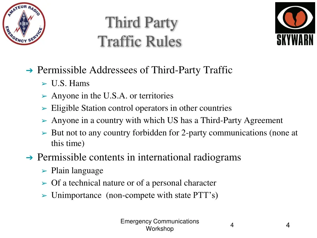 third party traffic rules