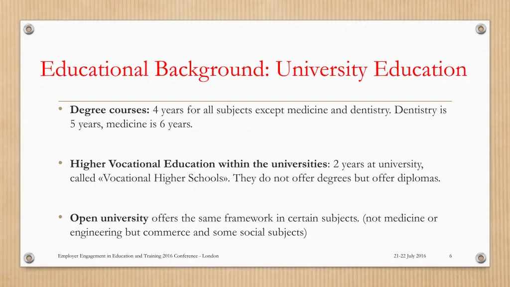 educational background university education