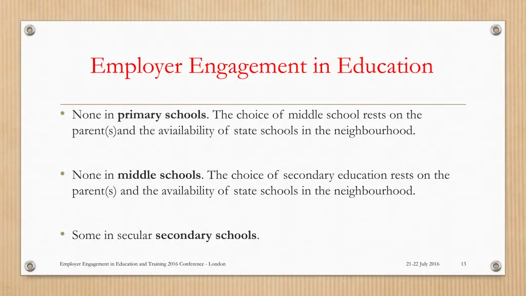 employer engagement in education