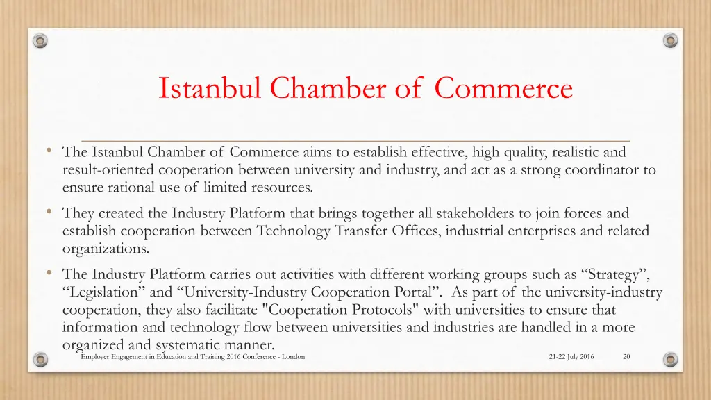 istanbul chamber of commerce