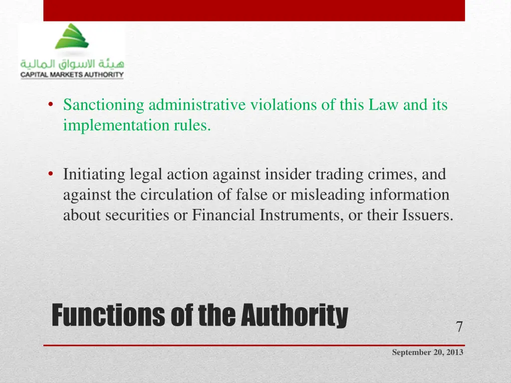 sanctioning administrative violations of this
