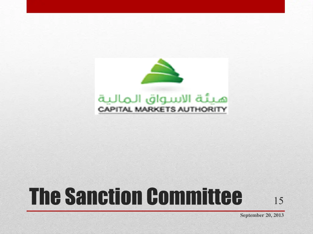 the sanction committee