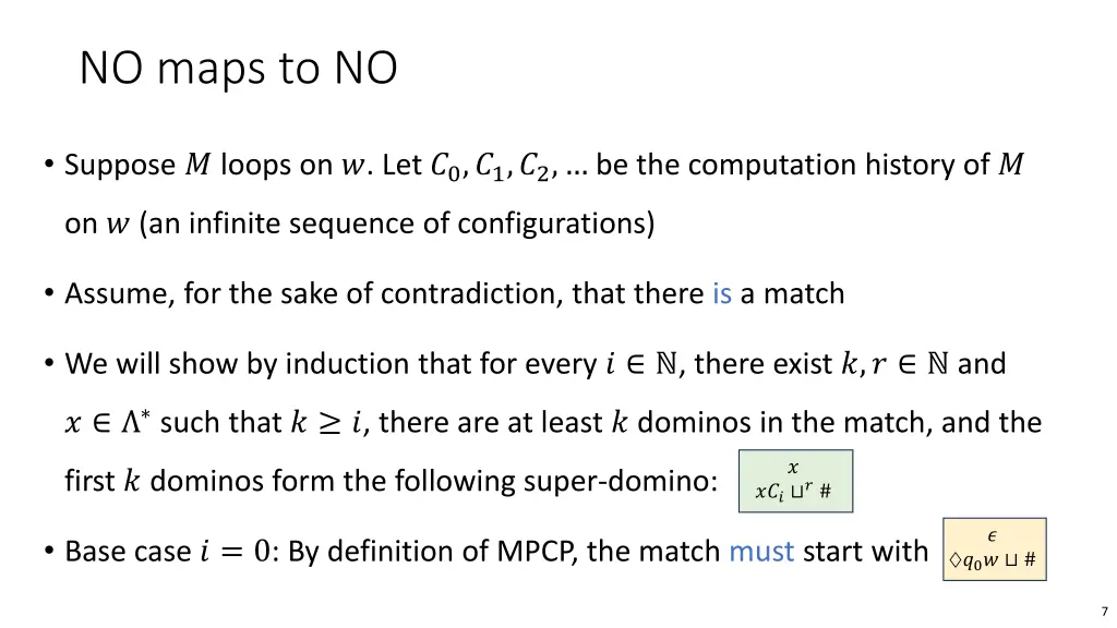 no maps to no