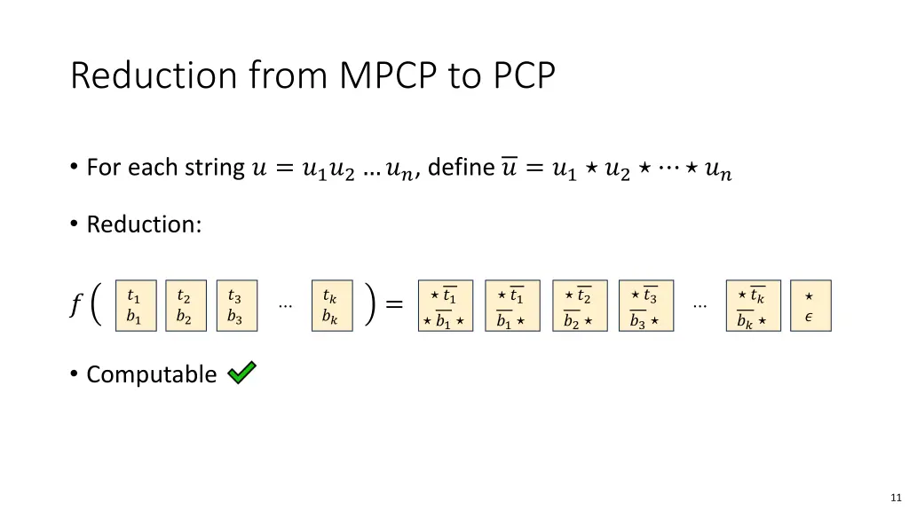 reduction from mpcp to pcp