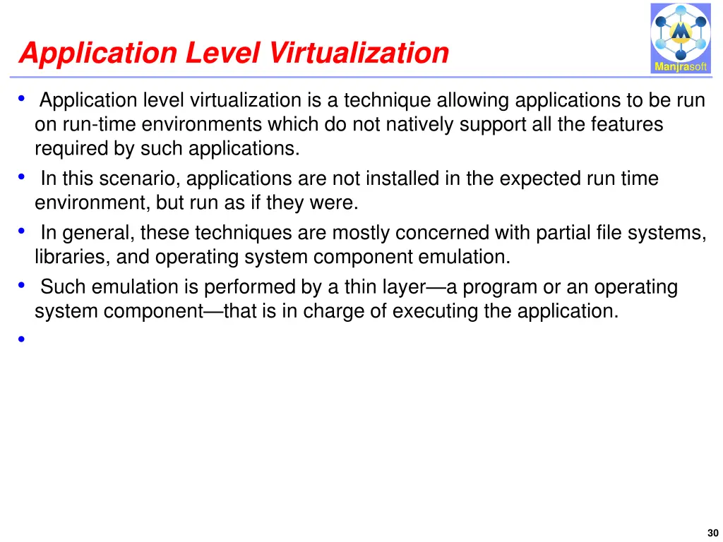 application level virtualization